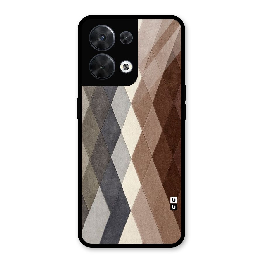 Beautiful Shades Of Diamonds Glass Back Case for Oppo Reno8 5G