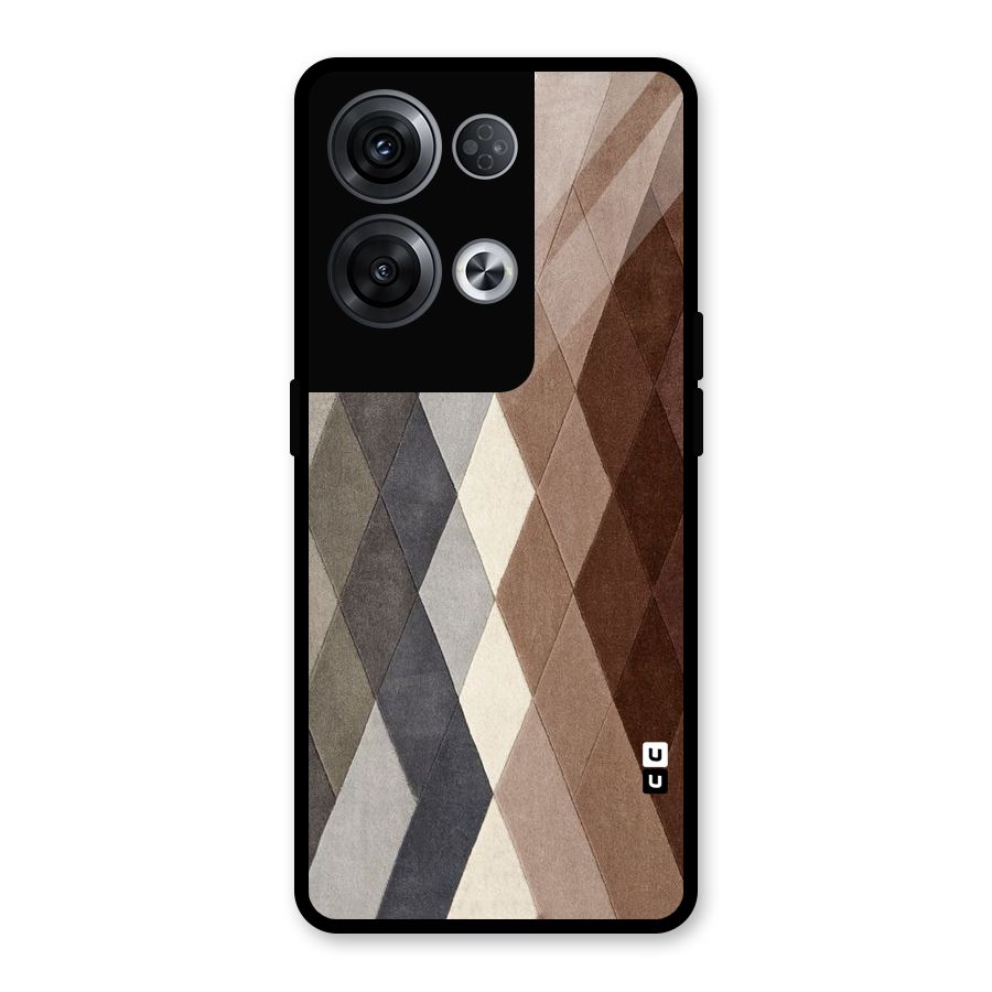 Beautiful Shades Of Diamonds Glass Back Case for Oppo Reno8 Pro 5G