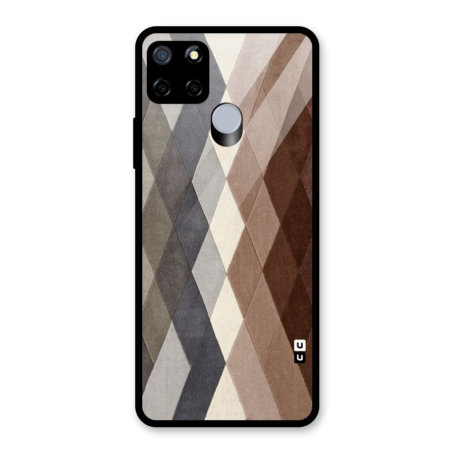 Beautiful Shades Of Diamonds Glass Back Case for Realme C12