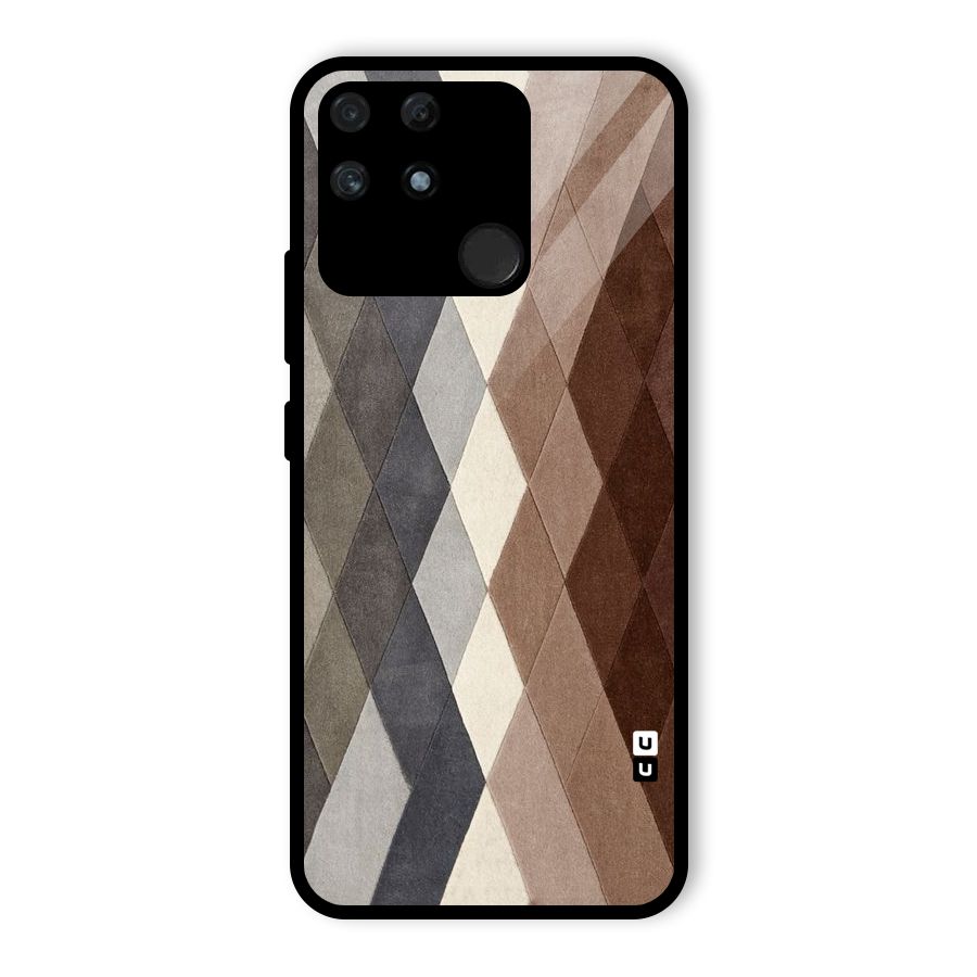 Beautiful Shades Of Diamonds Glass Back Case for Realme Narzo 50A