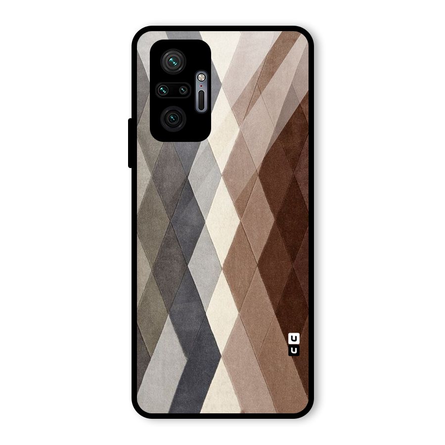 Beautiful Shades Of Diamonds Glass Back Case for Redmi Note 10 Pro