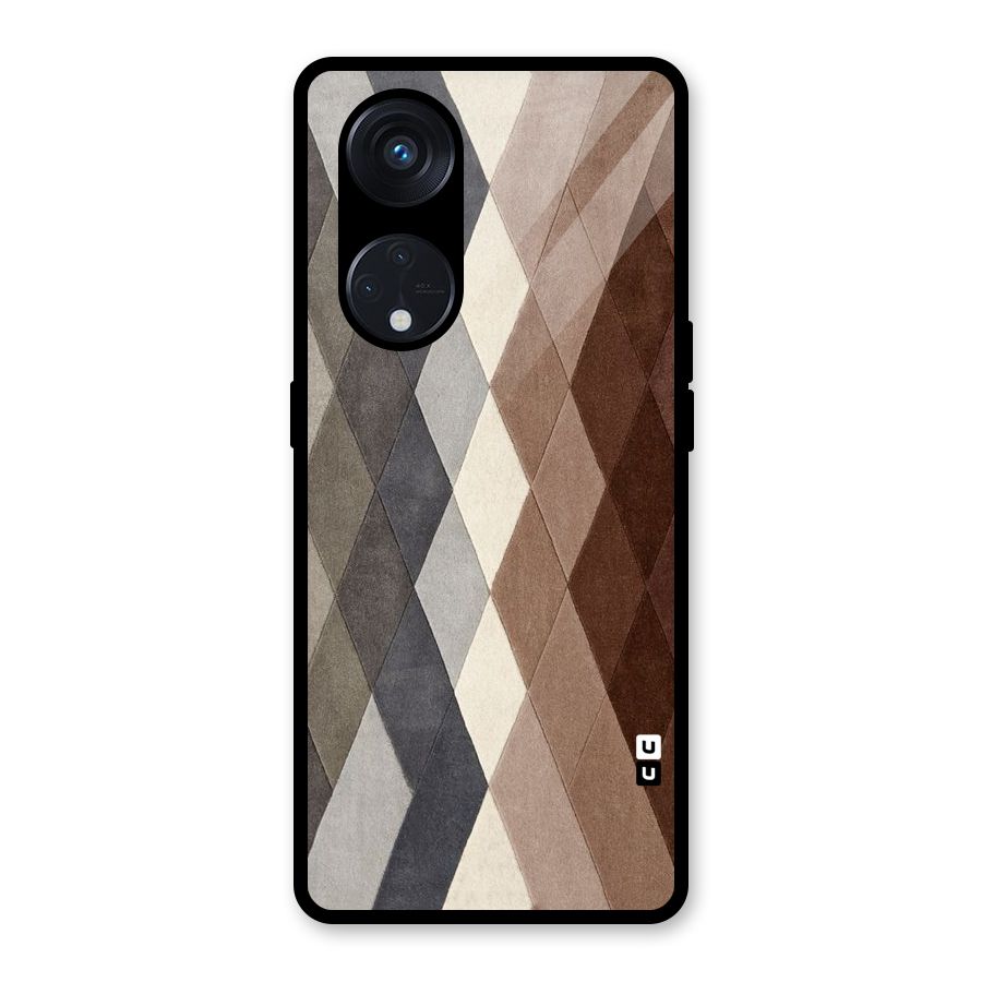 Beautiful Shades Of Diamonds Glass Back Case for Reno8 T 5G
