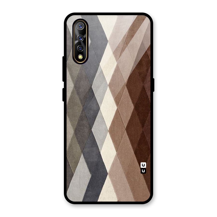 Beautiful Shades Of Diamonds Glass Back Case for Vivo S1