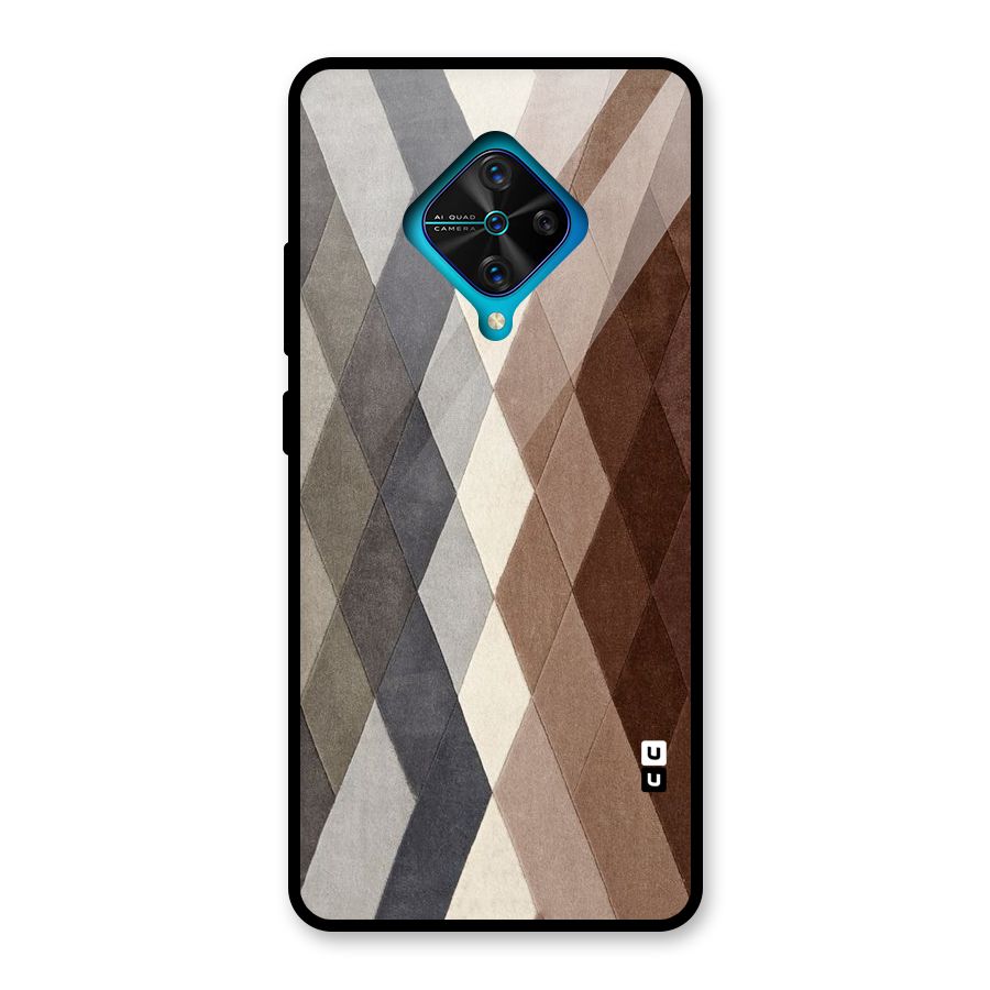 Beautiful Shades Of Diamonds Glass Back Case for Vivo S1 Pro