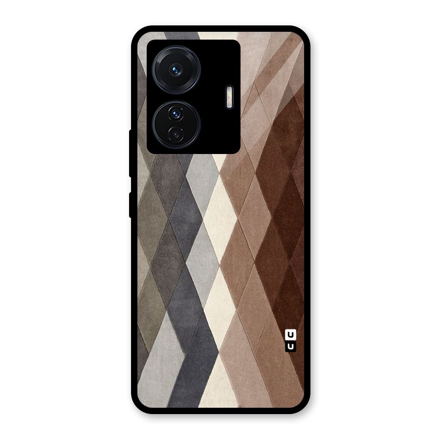 Beautiful Shades Of Diamonds Glass Back Case for Vivo T1 Pro