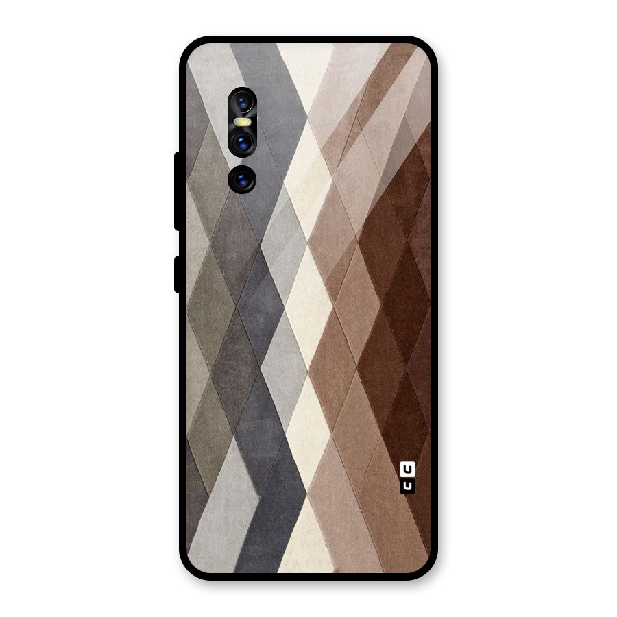 Beautiful Shades Of Diamonds Glass Back Case for Vivo V15 Pro