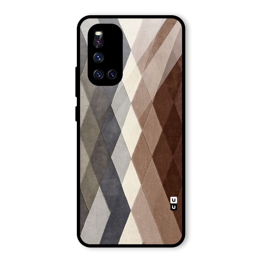 Beautiful Shades Of Diamonds Glass Back Case for Vivo V19