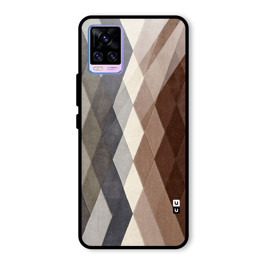 Beautiful Shades Of Diamonds Glass Back Case for Vivo V20 Pro