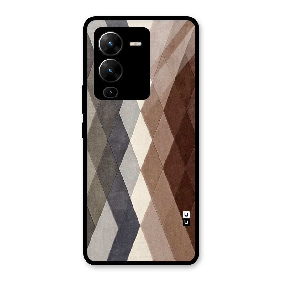Beautiful Shades Of Diamonds Glass Back Case for Vivo V25 Pro