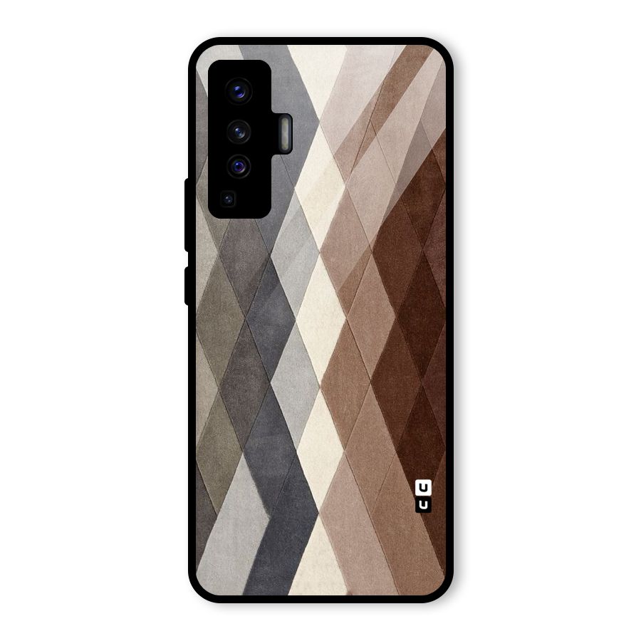 Beautiful Shades Of Diamonds Glass Back Case for Vivo X50