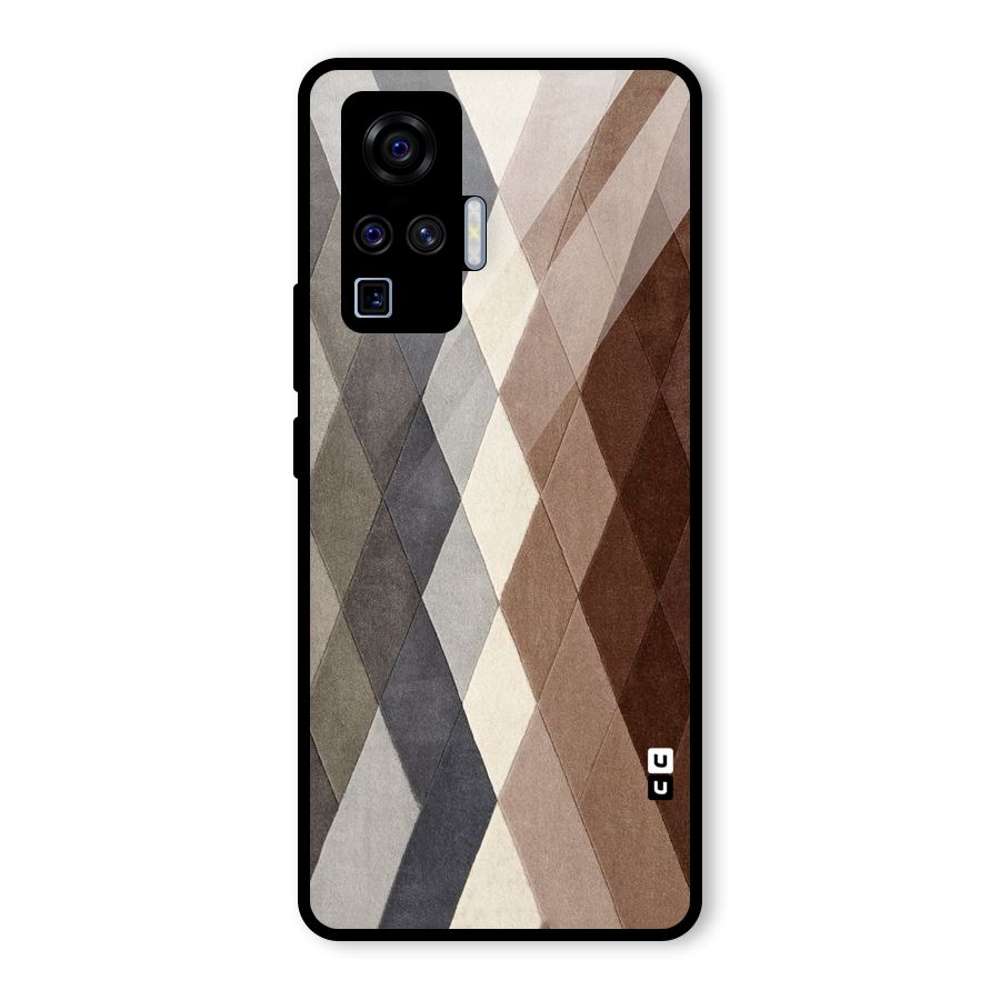 Beautiful Shades Of Diamonds Glass Back Case for Vivo X50 Pro