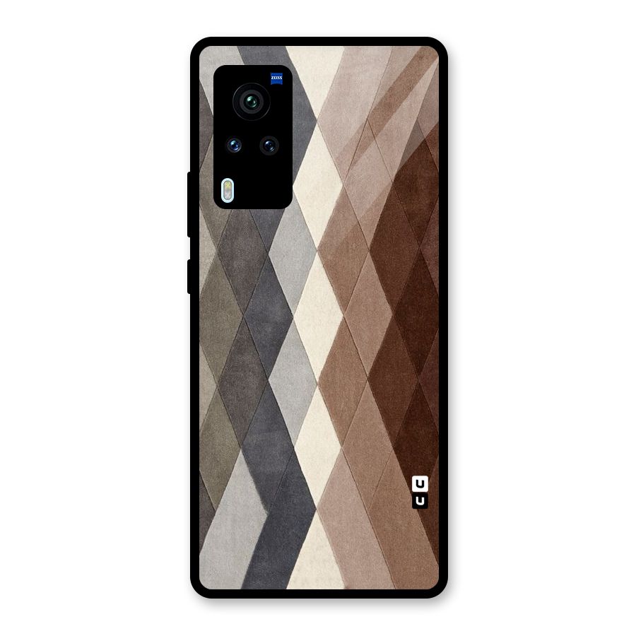 Beautiful Shades Of Diamonds Glass Back Case for Vivo X60 Pro