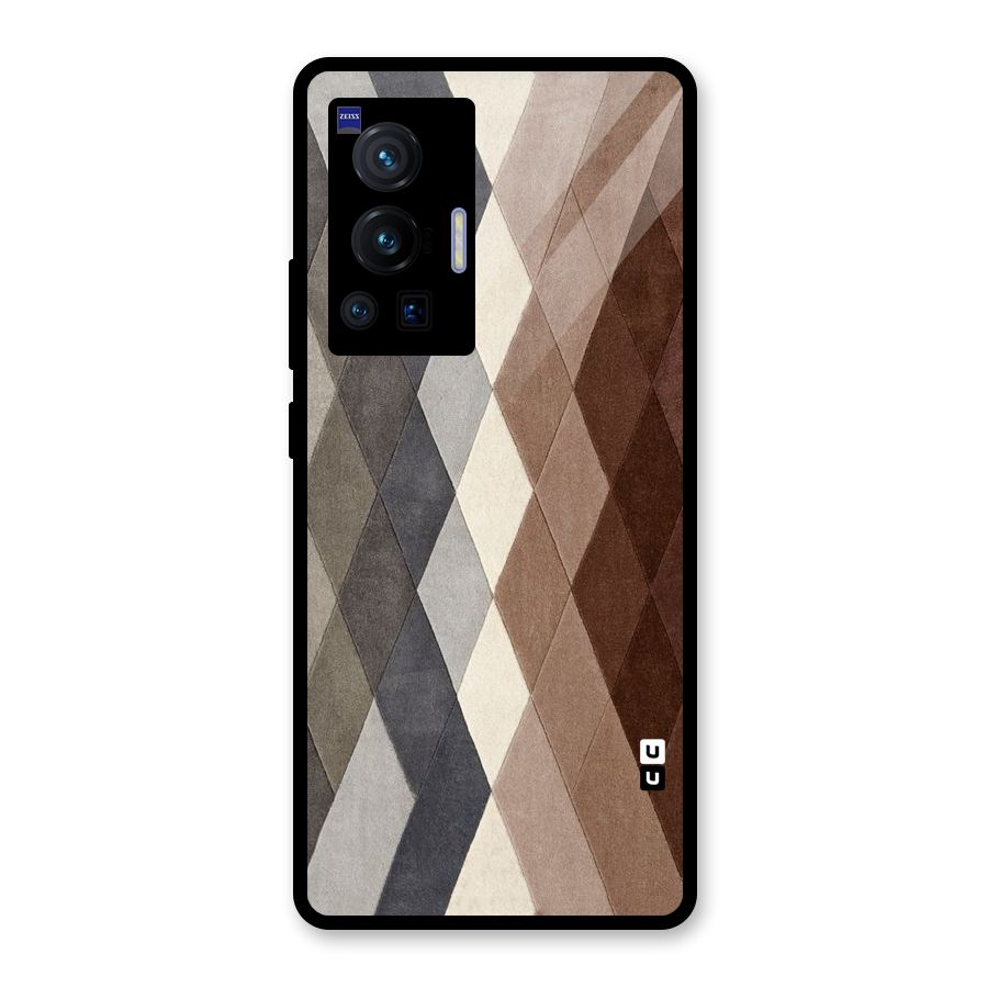 Beautiful Shades Of Diamonds Glass Back Case for Vivo X70 Pro