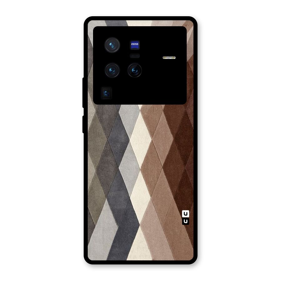 Beautiful Shades Of Diamonds Glass Back Case for Vivo X80 Pro