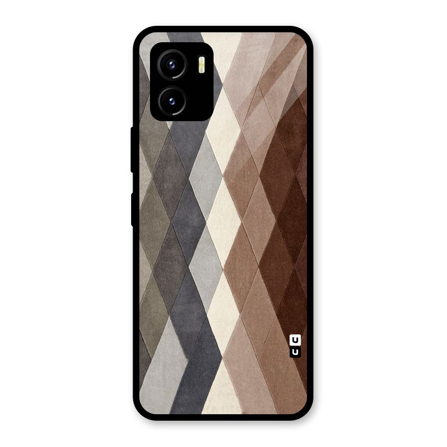 Beautiful Shades Of Diamonds Glass Back Case for Vivo Y15s