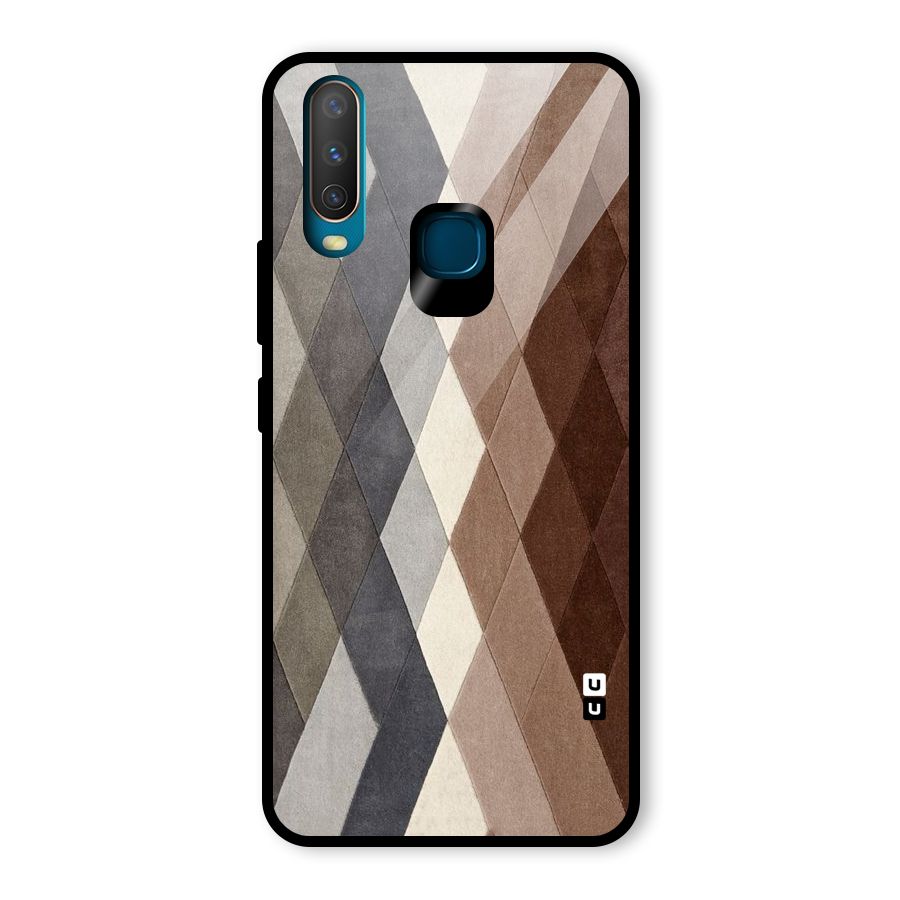 Beautiful Shades Of Diamonds Glass Back Case for Vivo Y17