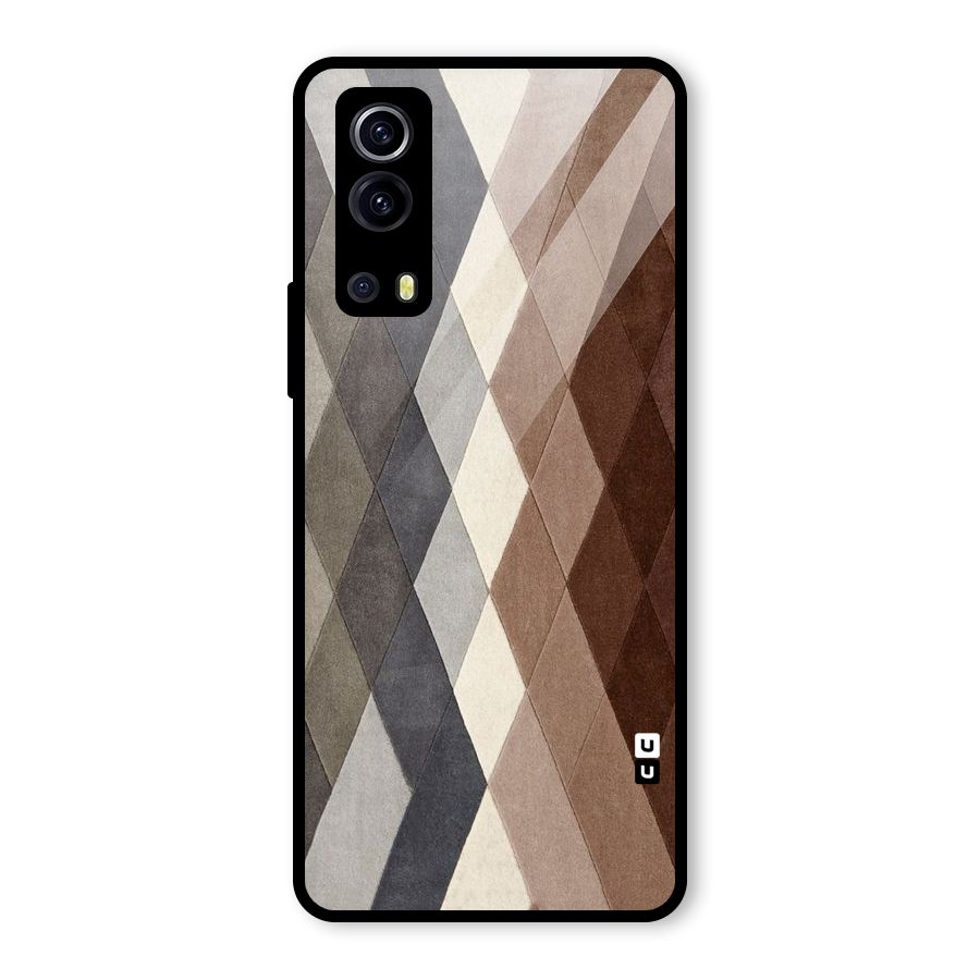 Beautiful Shades Of Diamonds Glass Back Case for Vivo iQOO Z3