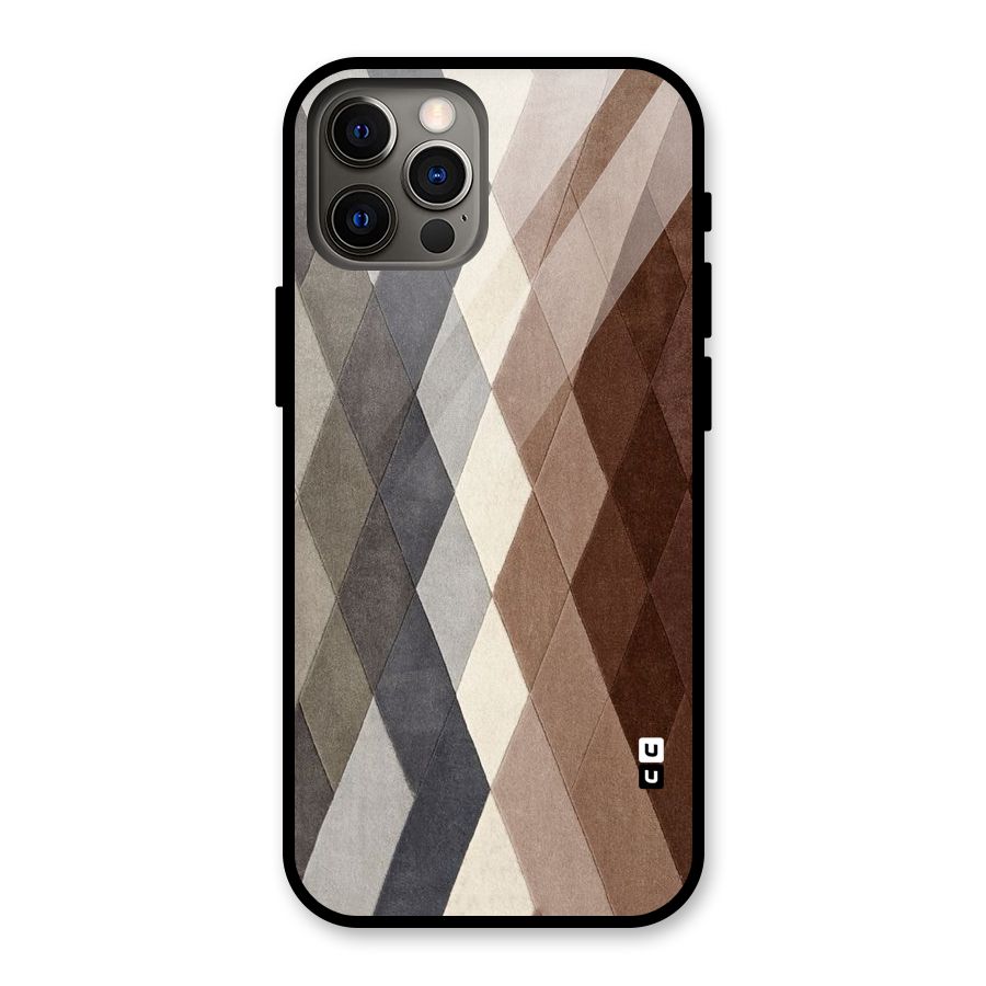 Beautiful Shades Of Diamonds Glass Back Case for iPhone 12 Pro