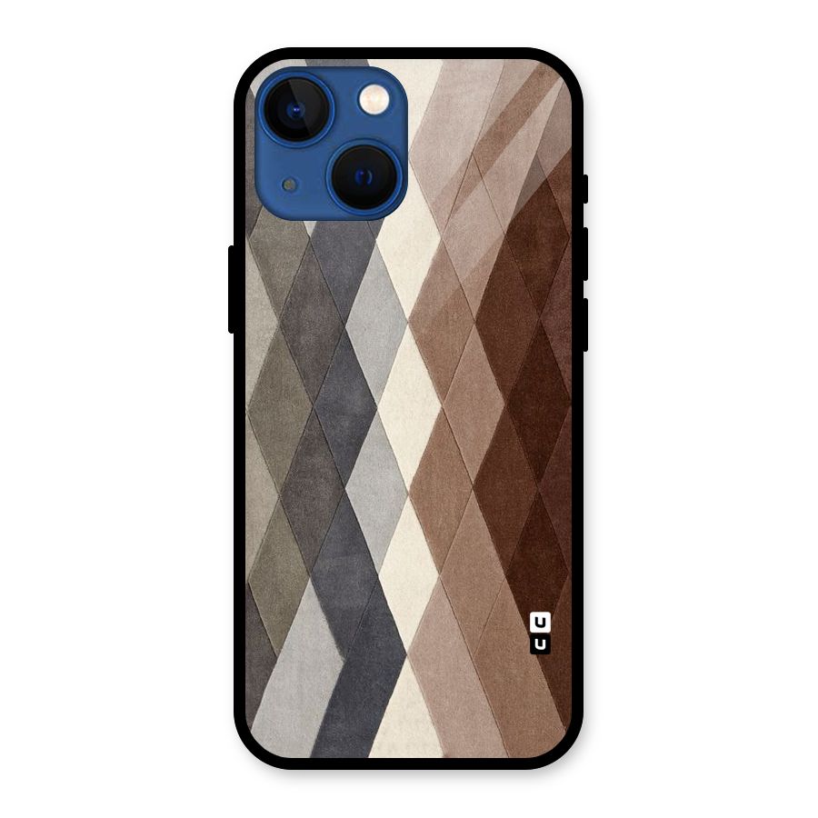 Beautiful Shades Of Diamonds Glass Back Case for iPhone 13 Mini