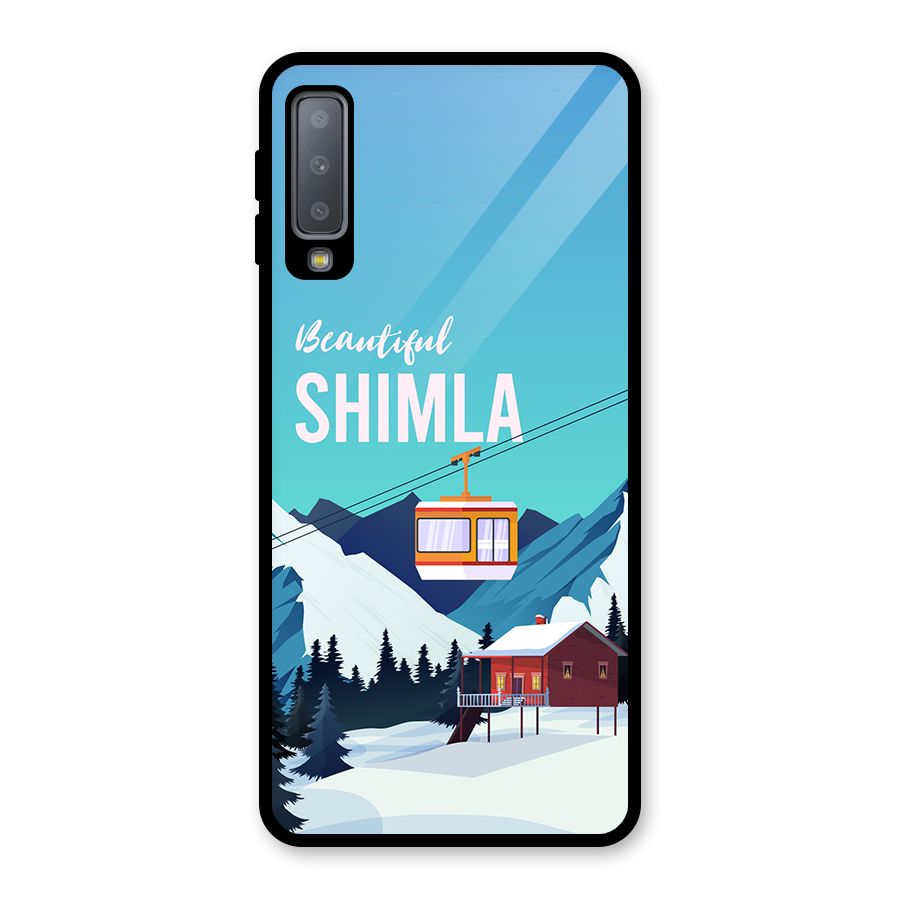Beautiful Shimla Glass Back Case for Galaxy A7 (2018)