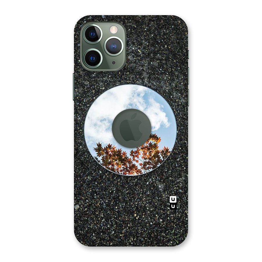 Beautiful Sky Leaves Back Case for iPhone 11 Pro Logo  Cut