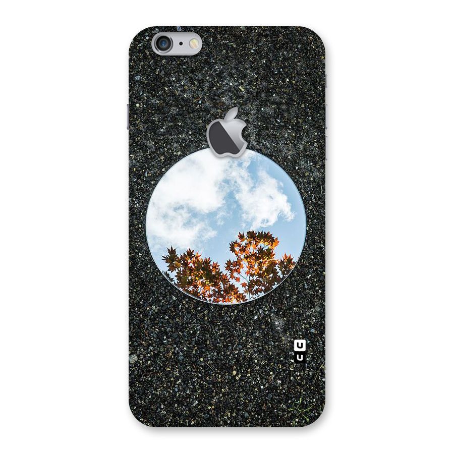 Beautiful Sky Leaves Back Case for iPhone 6 Plus 6S Plus Logo Cut