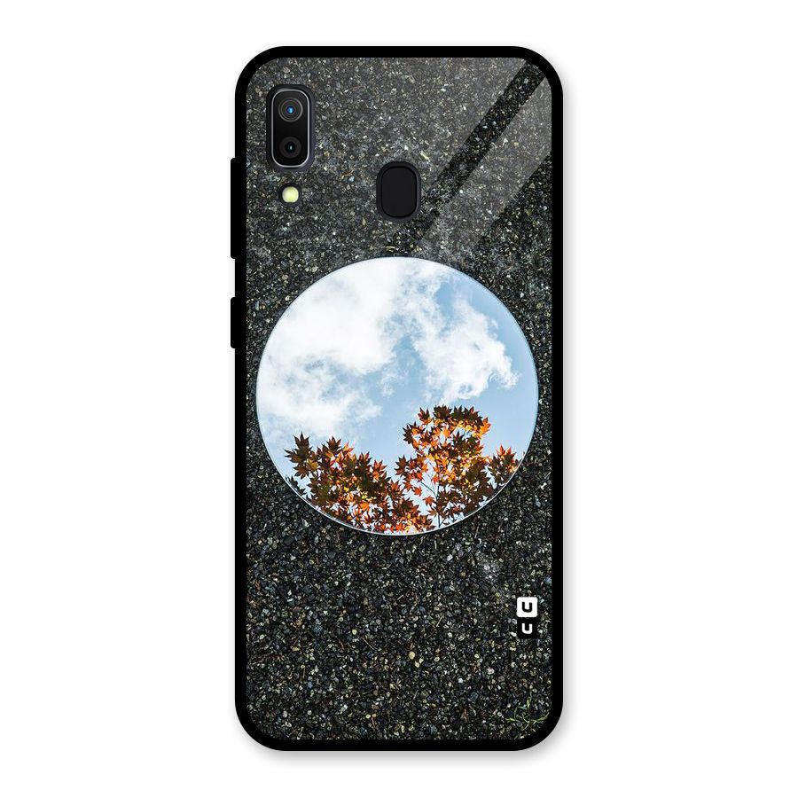 Beautiful Sky Leaves Glass Back Case for Galaxy A30