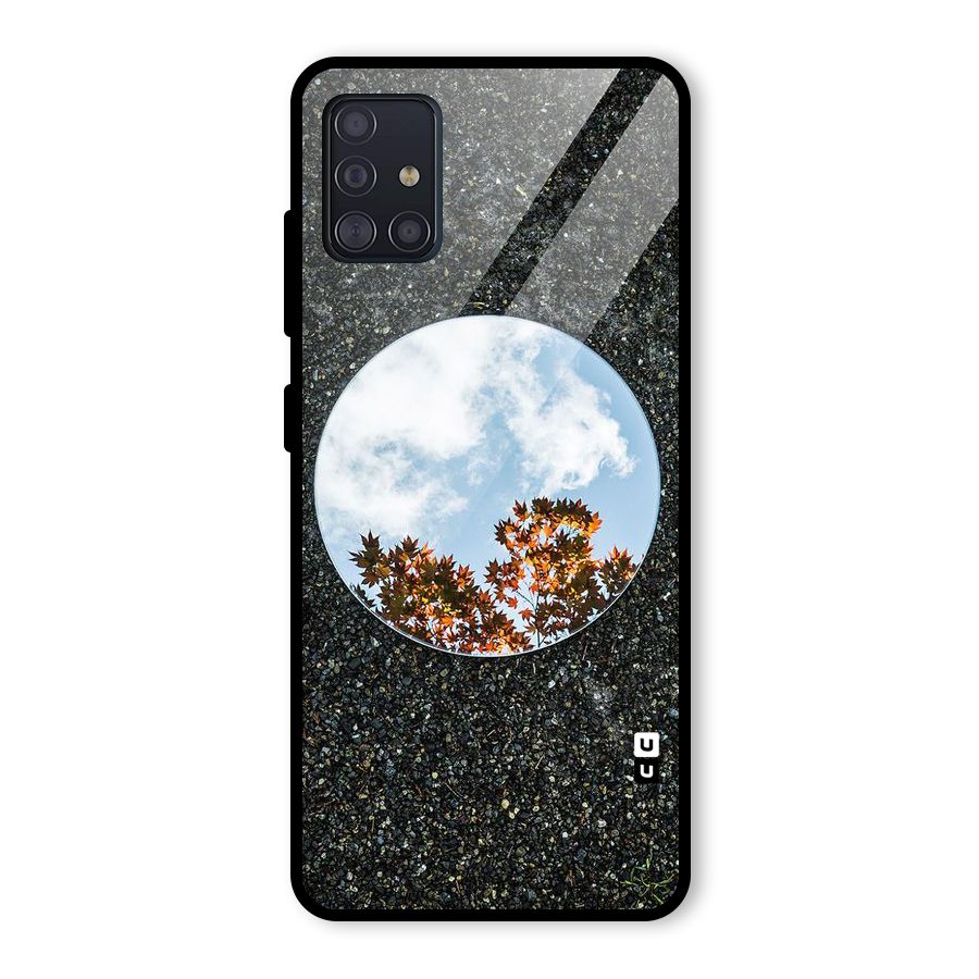 Beautiful Sky Leaves Glass Back Case for Galaxy A51
