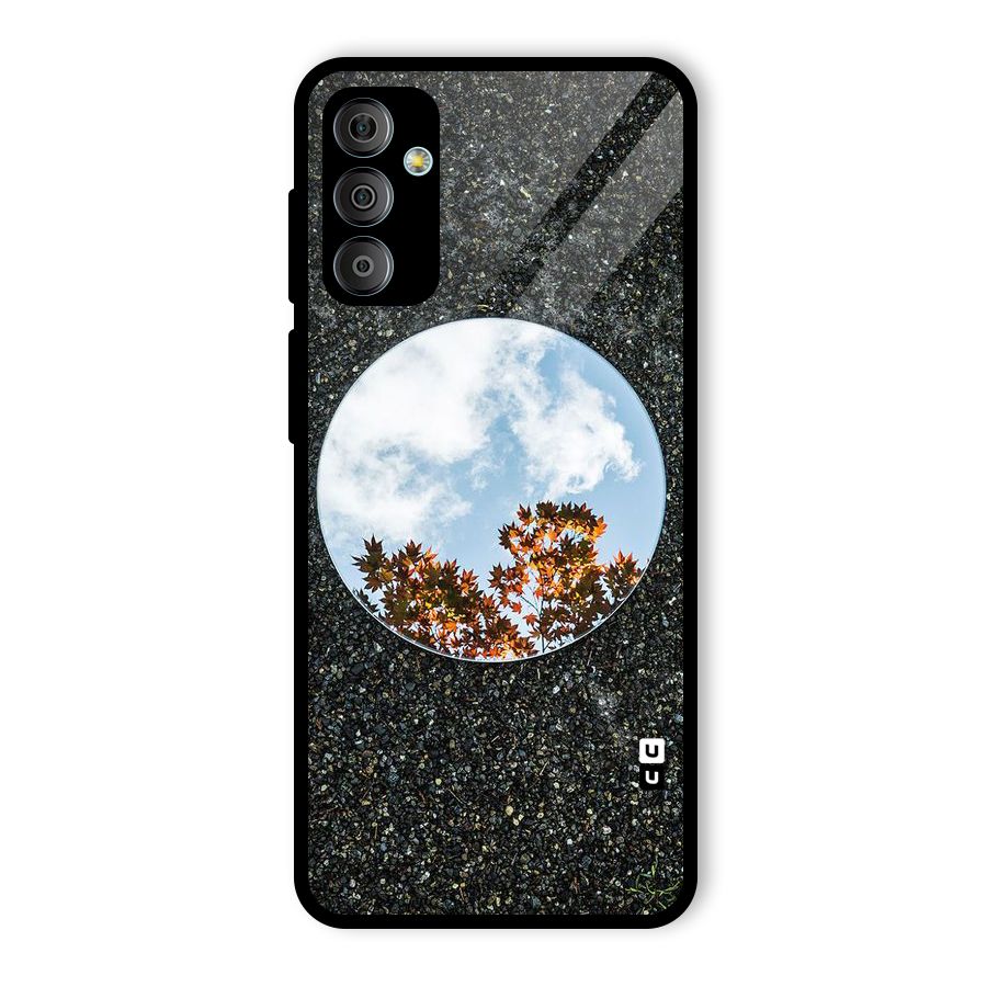 Beautiful Sky Leaves Glass Back Case for Galaxy F23