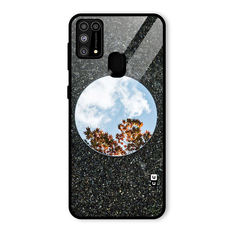 Beautiful Sky Leaves Glass Back Case for Galaxy F41