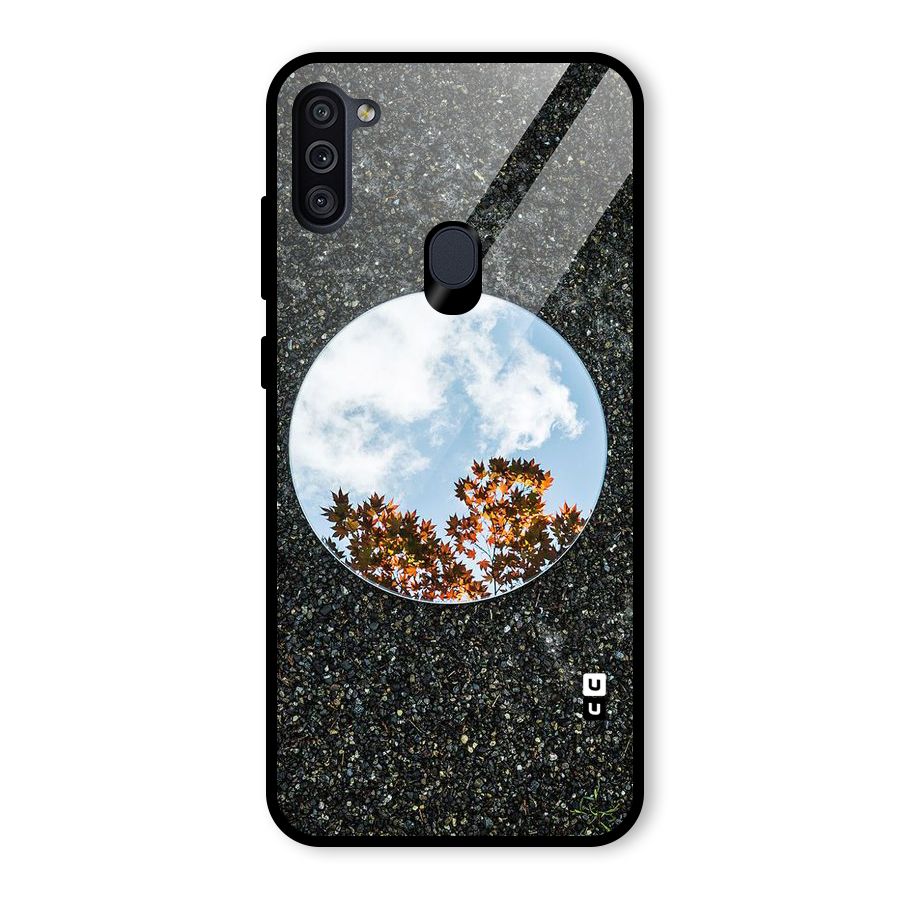 Beautiful Sky Leaves Glass Back Case for Galaxy M11