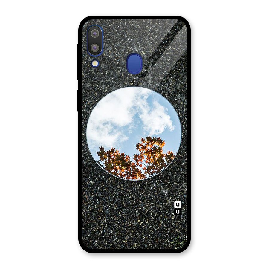 Beautiful Sky Leaves Glass Back Case for Galaxy M20