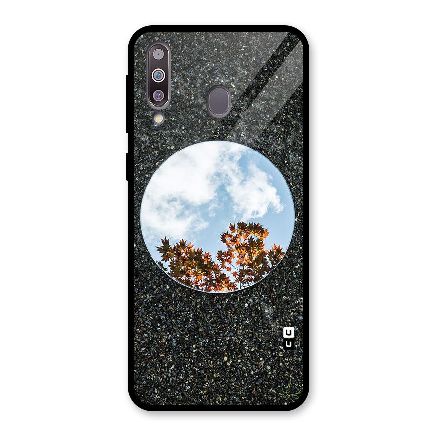 Beautiful Sky Leaves Glass Back Case for Galaxy M30