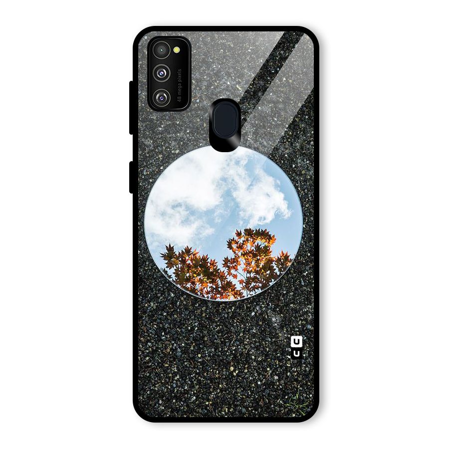 Beautiful Sky Leaves Glass Back Case for Galaxy M30s