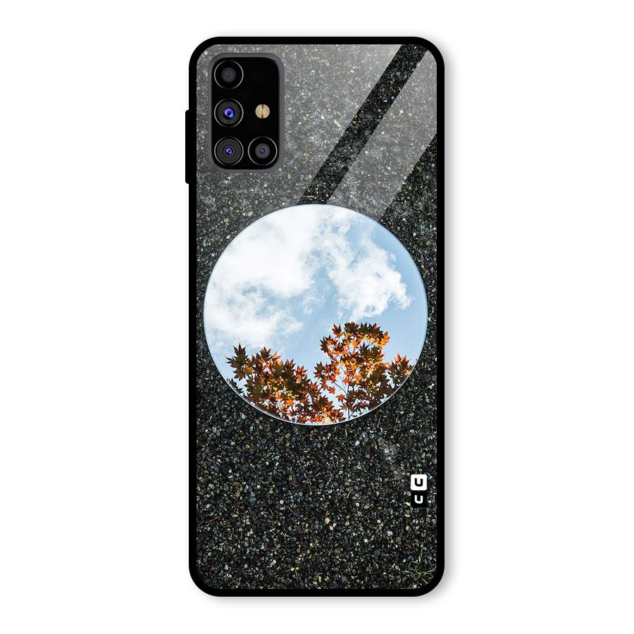 Beautiful Sky Leaves Glass Back Case for Galaxy M31s