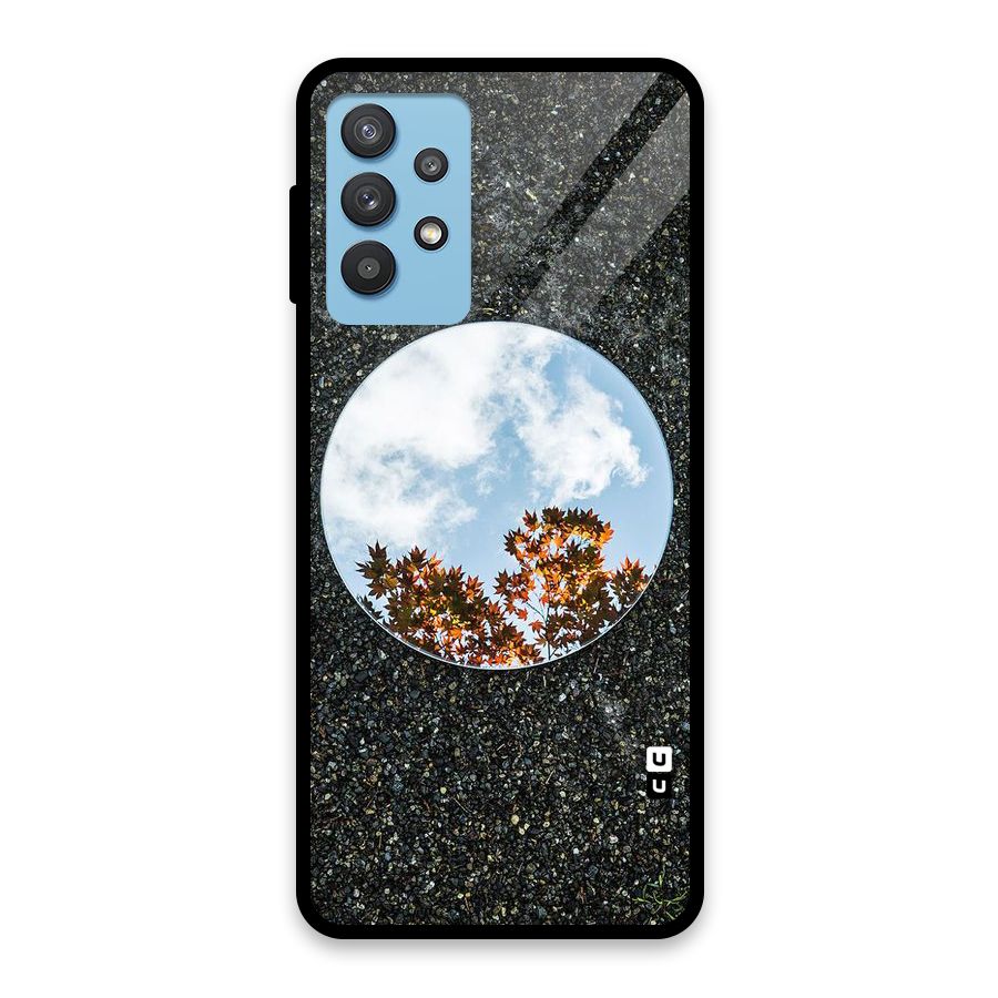 Beautiful Sky Leaves Glass Back Case for Galaxy M32 5G