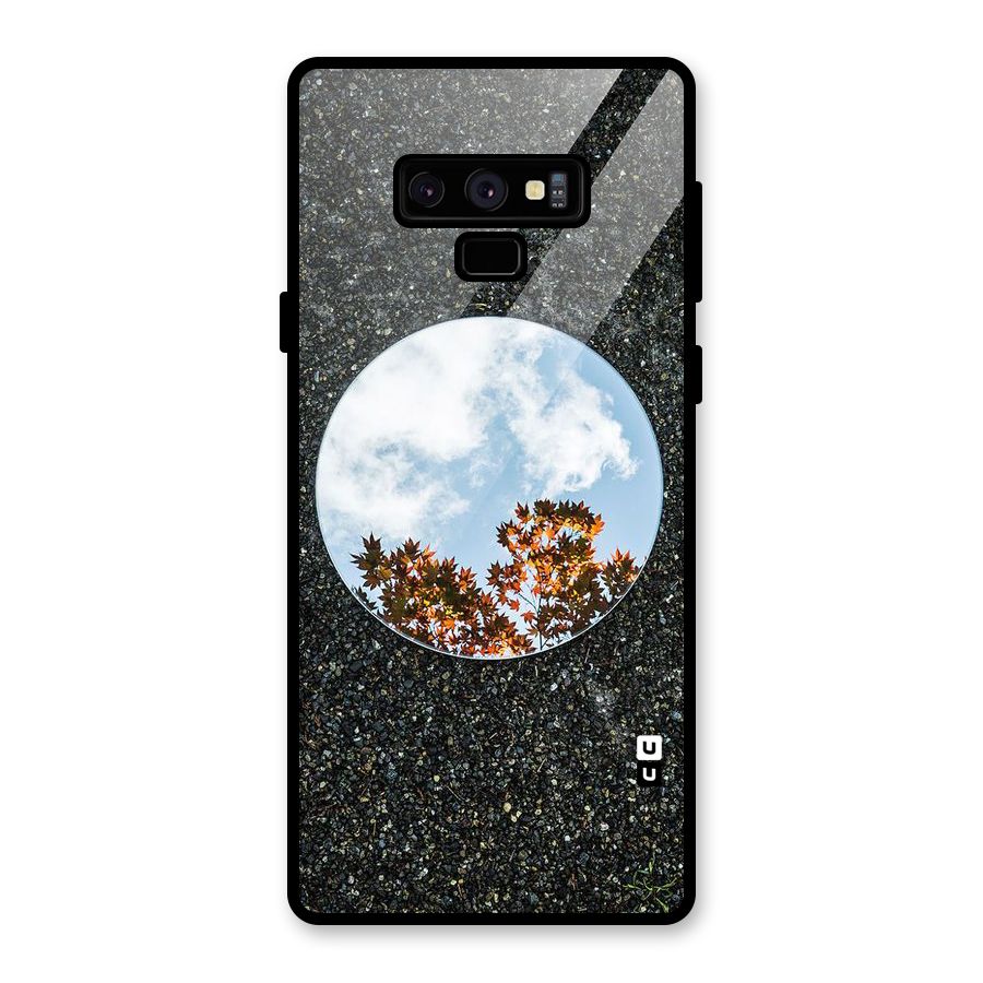 Beautiful Sky Leaves Glass Back Case for Galaxy Note 9