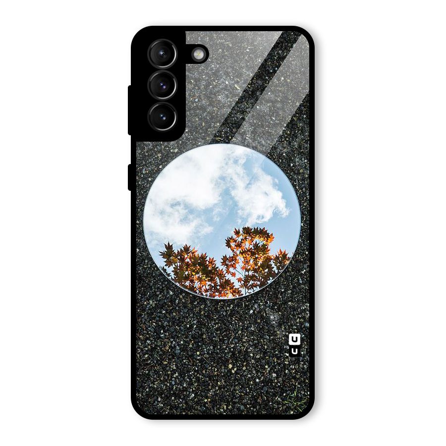 Beautiful Sky Leaves Glass Back Case for Galaxy S21 Plus