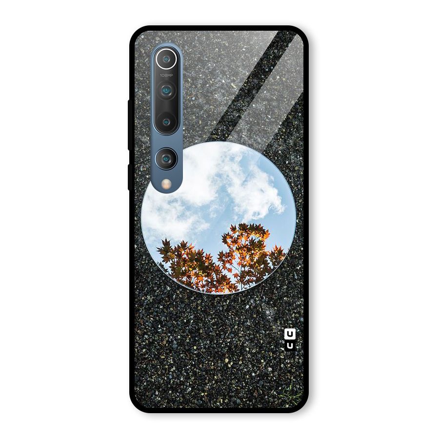 Beautiful Sky Leaves Glass Back Case for Mi 10