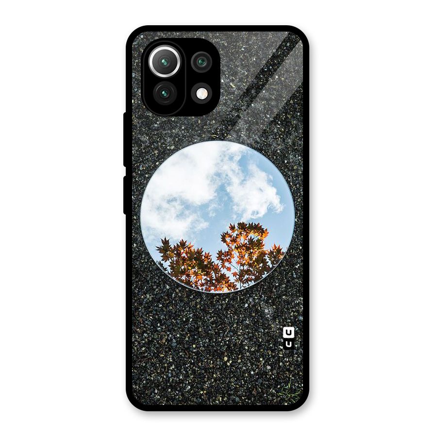 Beautiful Sky Leaves Glass Back Case for Mi 11 Lite