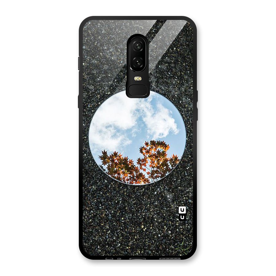 Beautiful Sky Leaves Glass Back Case for OnePlus 6