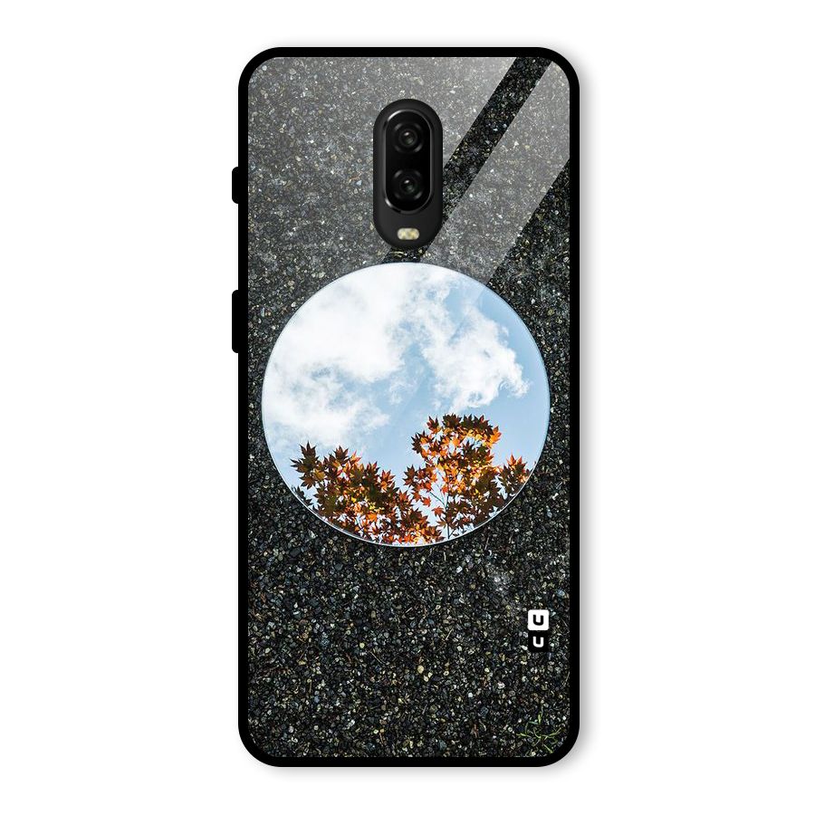 Beautiful Sky Leaves Glass Back Case for OnePlus 6T