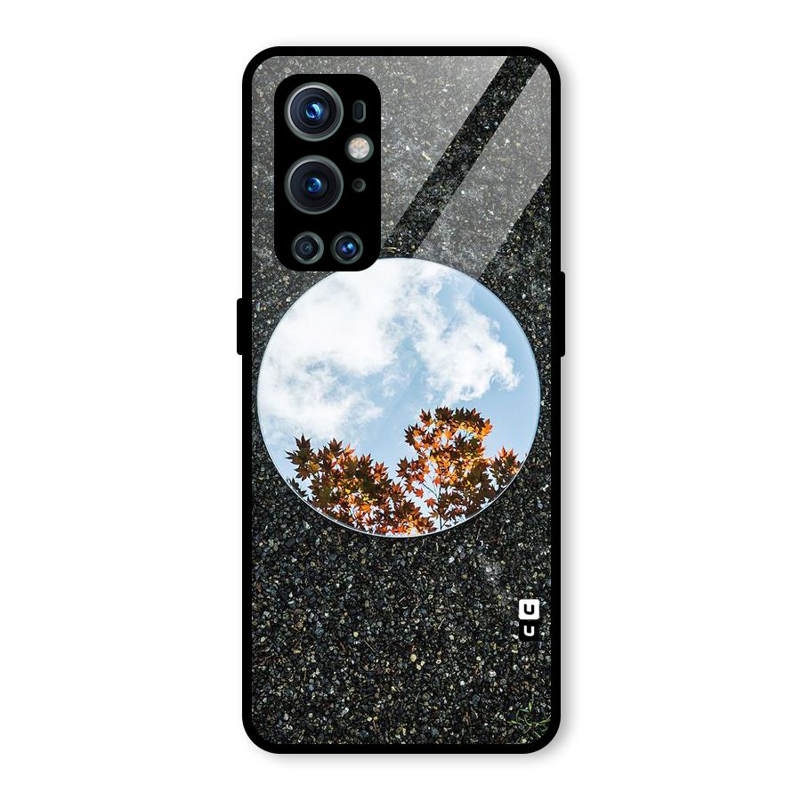 Beautiful Sky Leaves Glass Back Case for OnePlus 9 Pro