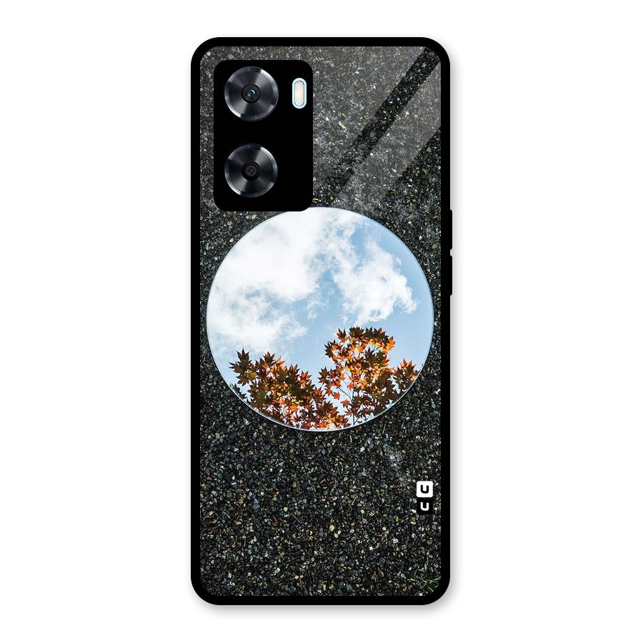 Beautiful Sky Leaves Glass Back Case for Oppo A77
