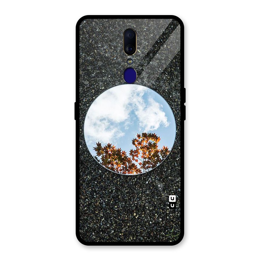 Beautiful Sky Leaves Glass Back Case for Oppo F11