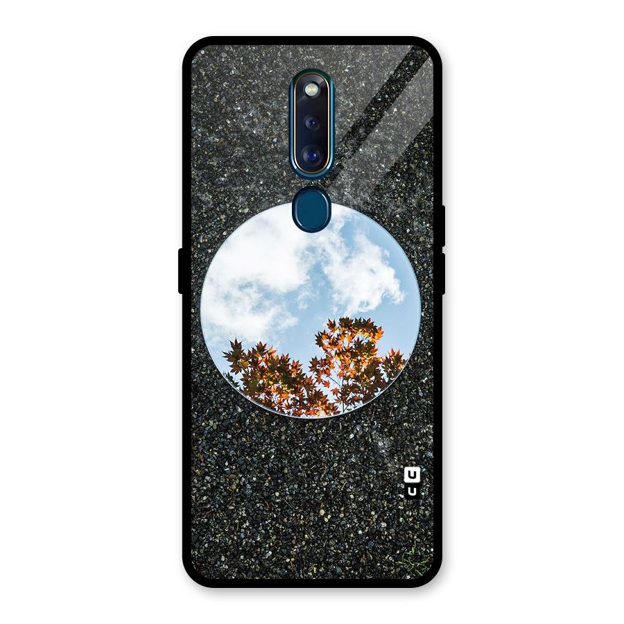Beautiful Sky Leaves Glass Back Case for Oppo F11 Pro