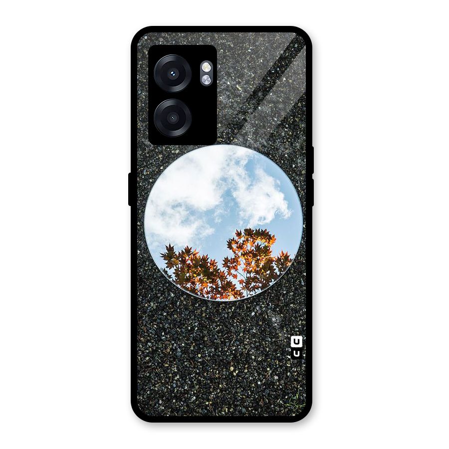 Beautiful Sky Leaves Glass Back Case for Oppo K10 (5G)