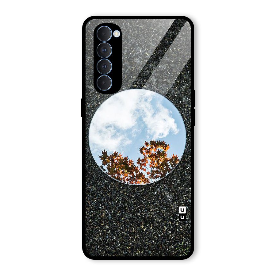 Beautiful Sky Leaves Glass Back Case for Oppo Reno4 Pro