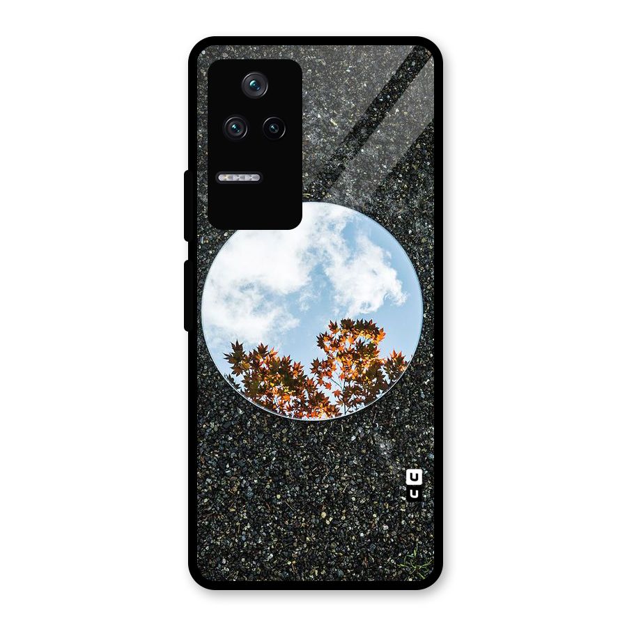 Beautiful Sky Leaves Glass Back Case for Poco F4 5G