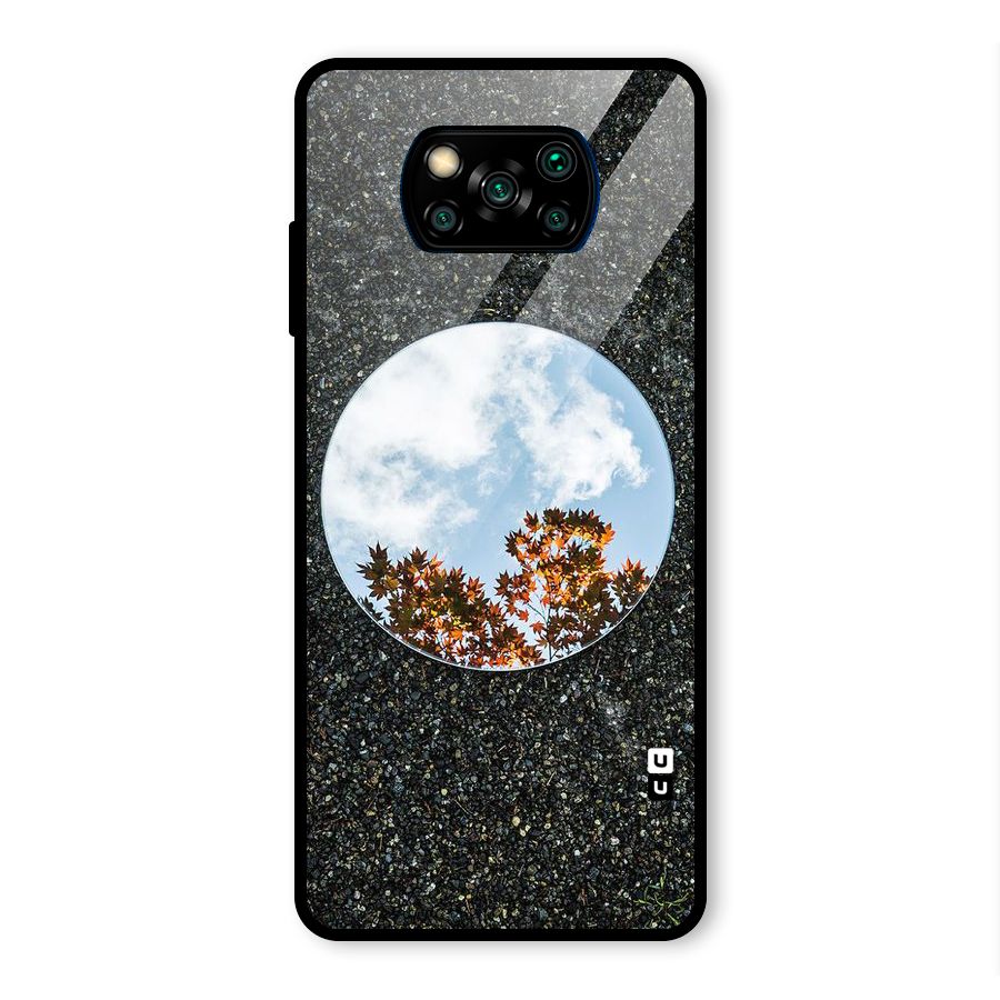 Beautiful Sky Leaves Glass Back Case for Poco X3 Pro